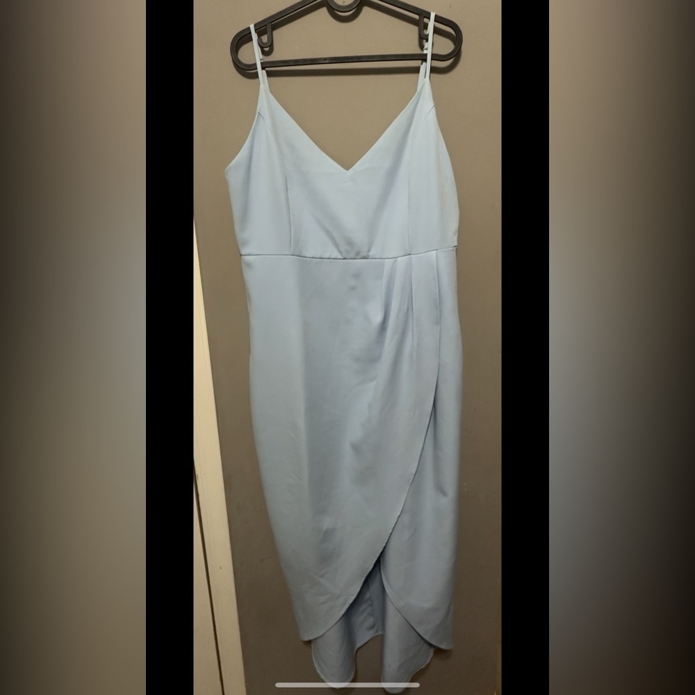 Elegant Light Blue Women's Dress